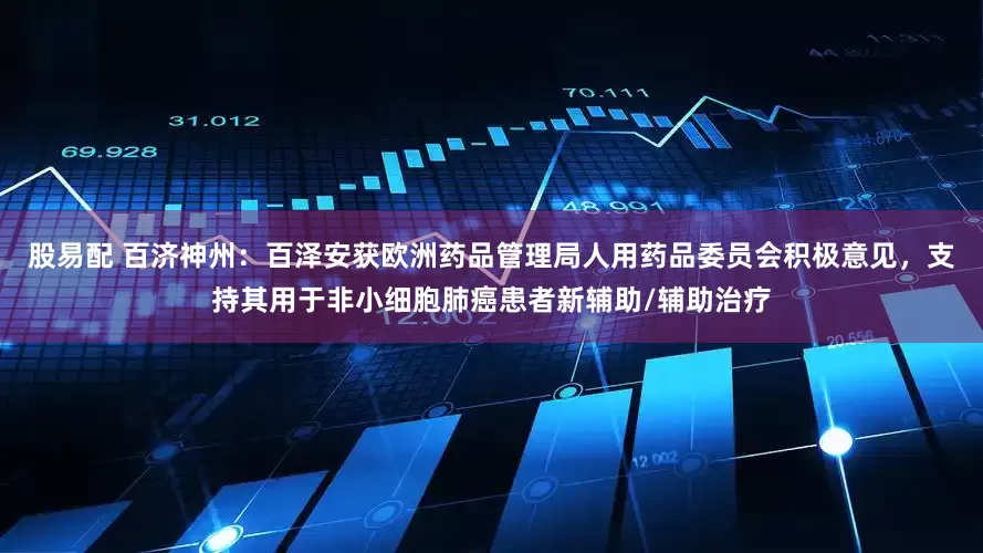 股易配 百济神州：百泽安获欧洲药品管理局人用药品委员会积极意见，支持其用于非小细胞肺癌患者新辅助/辅助治疗