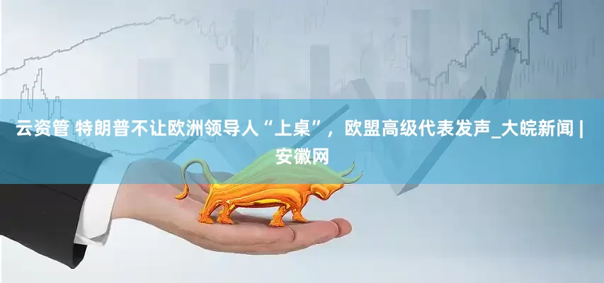 云资管 特朗普不让欧洲领导人“上桌”，欧盟高级代表发声_大皖新闻 | 安徽网