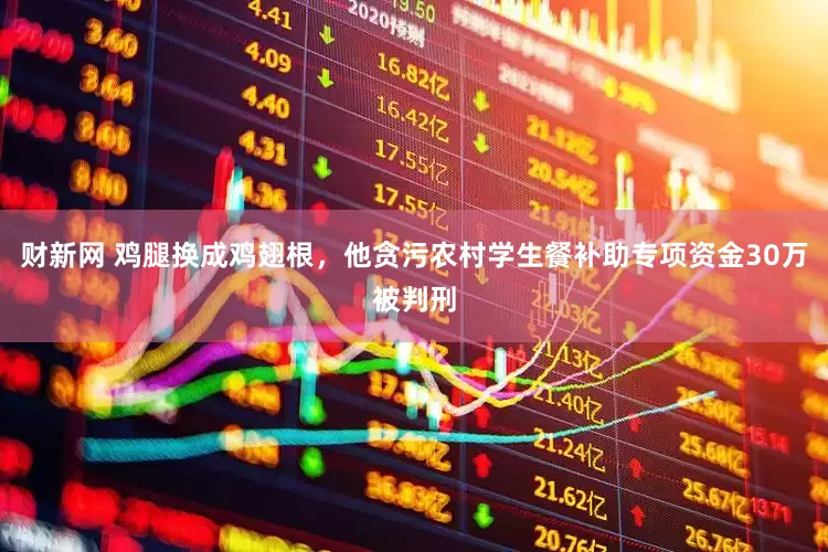 财新网 鸡腿换成鸡翅根，他贪污农村学生餐补助专项资金30万被判刑