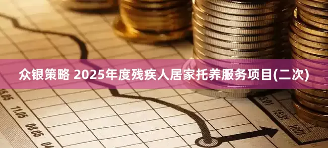 众银策略 2025年度残疾人居家托养服务项目(二次)